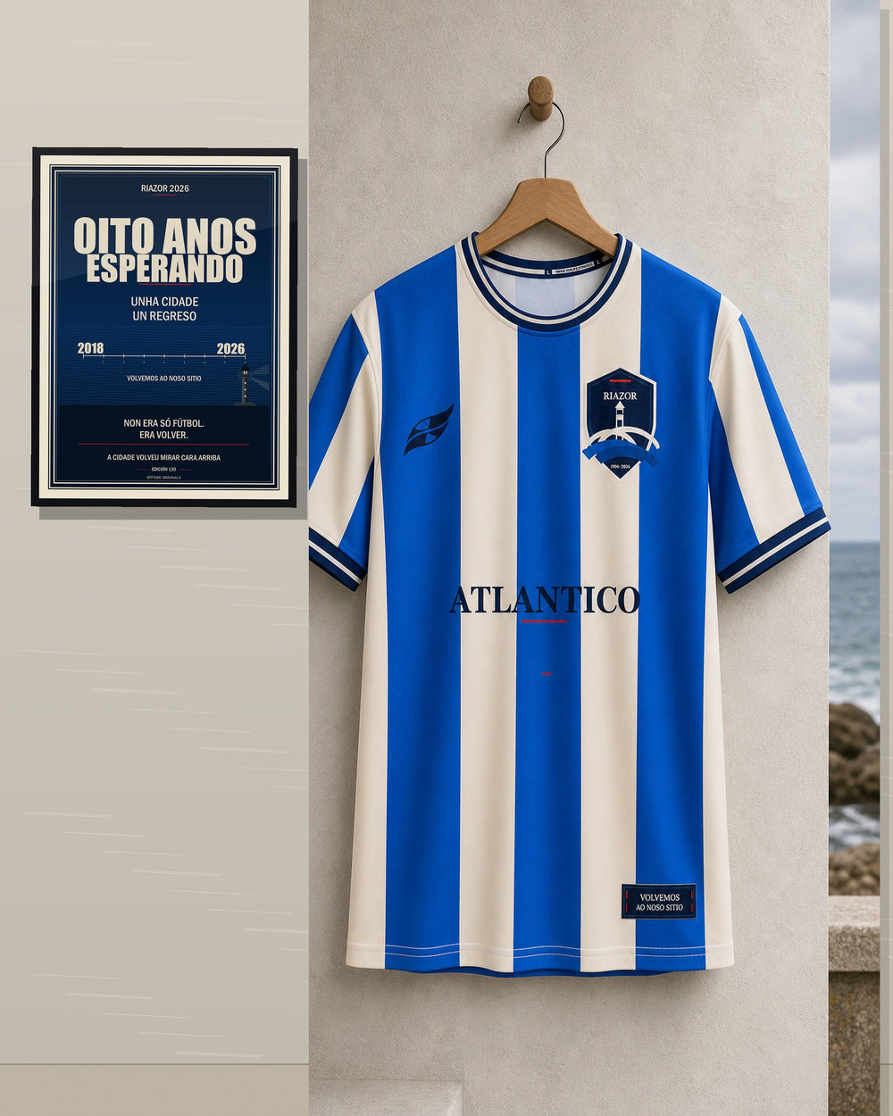 Fútbol gallego de archivo: camiseta, gorro y lámina para cerrar el look - Offside Originals