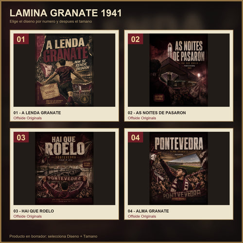 Lámina Granate 1941 - Colección Pasarón