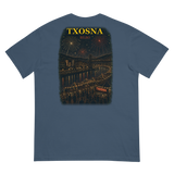 Txosna camiseta Bilbao Azul noche - vista trasera del producto y la camiseta