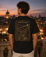 Vistillas camiseta de alto gramaje Madrid Negro lavado - espalda estampada de verbena madrileña