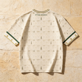 Espalda de la camiseta Toscana Giglio 300 gsm con detalle Offside Originals en la nuca
