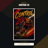 Diseño 04 Control 20, lámina Roja 20 completa en marco Offside Originals