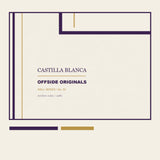 Detalle del wordmark y textura de la lámina Castilla Blanca 1986