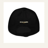 Gorra Fisterra CF Negro - detalle trasera Fin do Camino con cierre ajustable