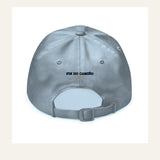 Gorra Fisterra CF Azul cielo - detalle trasera Fin do Camino con cierre ajustable