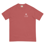 Txosna camiseta Bilbao Carmesí - vista frontal del producto y la camiseta