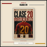 Diseño 05 Clase 20, lámina Roja 20 completa en marco Offside Originals