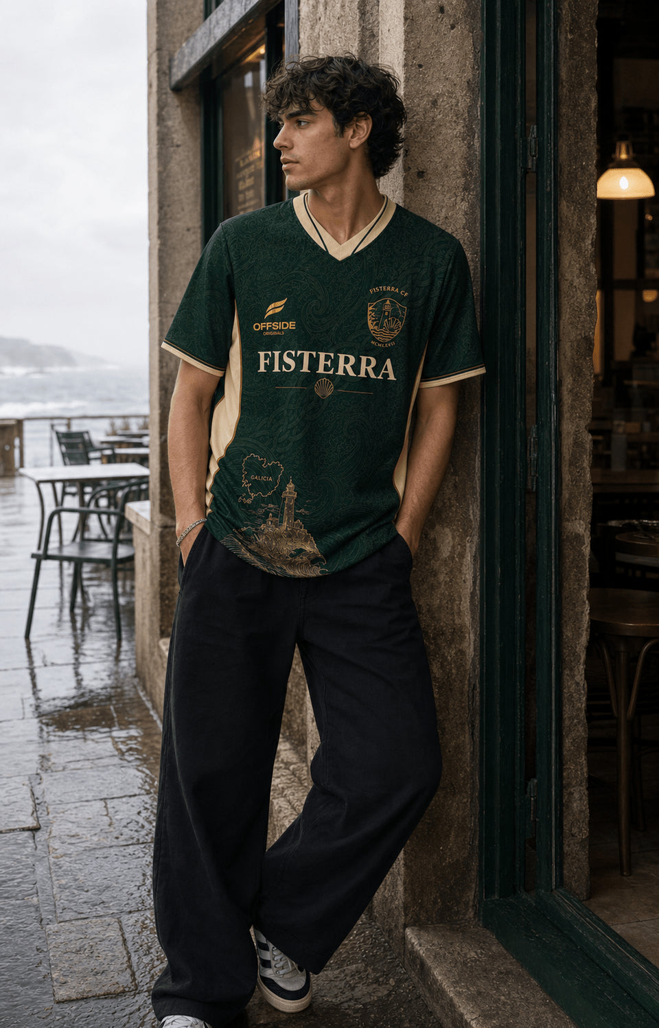 Fisterra - Camiseta Retro AOP