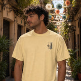 Carrer Guarnit camiseta Barcelona Amarillo mantequilla - frontal de la camiseta de alto gramaje
