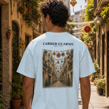 Carrer Guarnit camiseta Barcelona Azul claro - espalda estampada de carrer guarnit