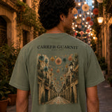 Carrer Guarnit camiseta Barcelona Verde musgo - espalda estampada de carrer guarnit