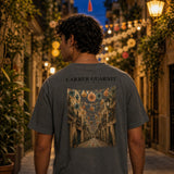 Carrer Guarnit camiseta Barcelona Negro - espalda estampada de carrer guarnit